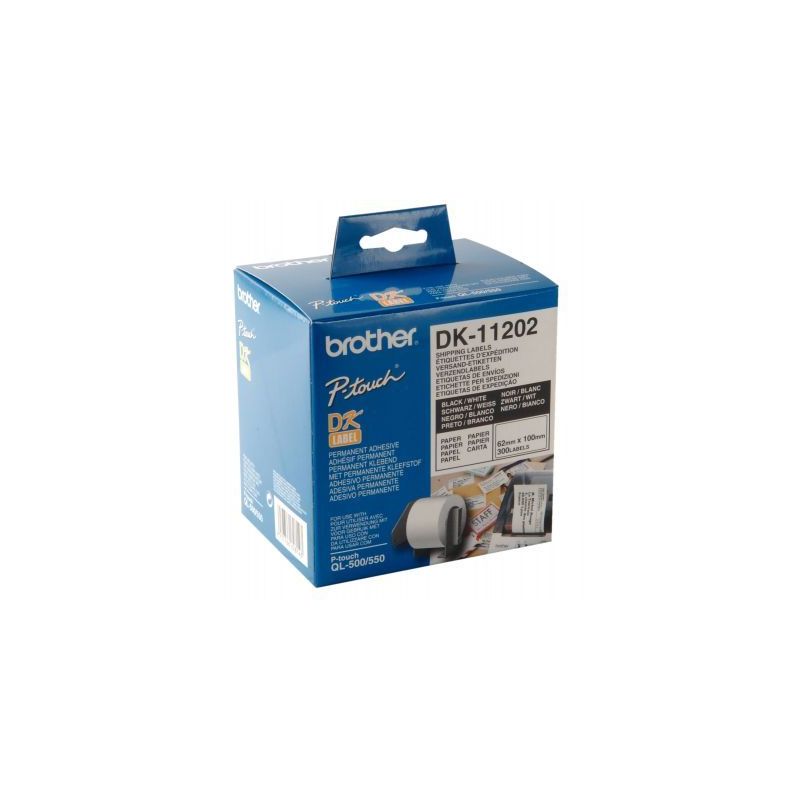Achetez Rouleau de 300 étiquettes autocollantes blanches d'expédition prédécoupées 62 x 100mm D.. Achetez Rouleau de 300 étiquettes autocollantes blanches d'expédition prédécoupées 62 x 100mm D..