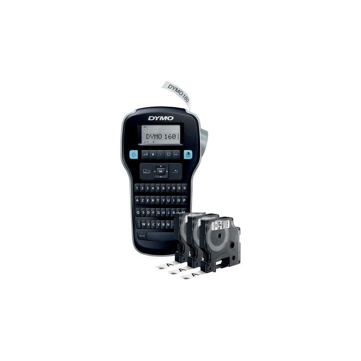 Etiqueteuse DYMO LM160 + 3 rubans D1 noir sur blanc 2180810 DYMO
