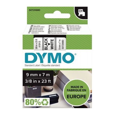 Achetez DYMO Ruban D1 Noir/Blanc 9MMX7M pour 1000/1000+/2000/3500/4500/5000/5504 pas cher sur Ma Ren..