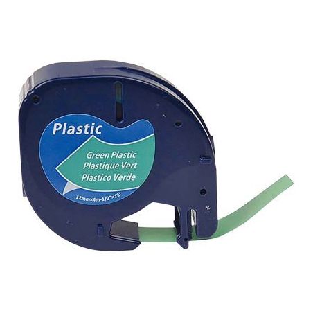 Achetez DYMO Ruban LETRATAG Noir/plastique Vert 12mmx4m pas cher sur Ma Rentrée Scolaire