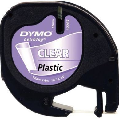 Achetez DYMO Ruban LETRATAG Noir/transparent 12mmx4m S0721530 pas cher sur Ma Rentrée Scolaire