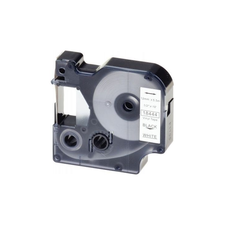Recharge DYMO pour titreuse Rhino 12mm x 5,5m noir sur blanc 18444 DYMO