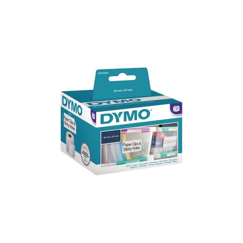 Achetez Boite de 1 rouleau 1000 étiquettes multi-usage 57 x 32mm pour Labelwriter S0722540 DYMO pas.. Achetez Boite de 1 rouleau 1000 étiquettes multi-usage 57 x 32mm pour Labelwriter S0722540 DYMO pas..