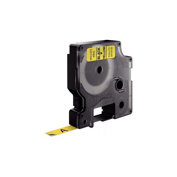 DYMO Ruban D1 Noir/Jaune 9MMX7M pour 1000/1000+/2000/3500/4500/5000/5509
