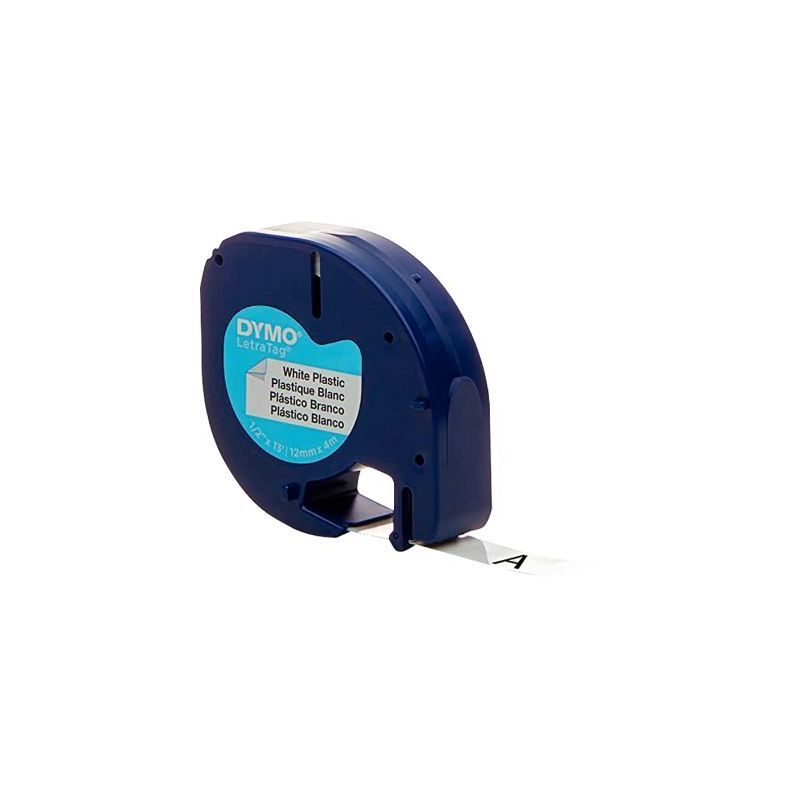 Achetez DYMO Ruban LetraTag Noir/Blanc plastique 12 mm x 4 m S0721610 pas cher sur Ma Rentrée Scola..