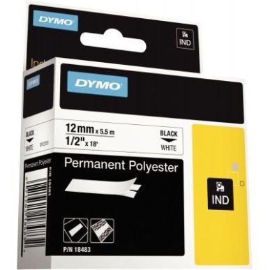 Achetez Recharge DYMO pour titreuse Rhino 12mm x 5,5m noir sur blanc 18483 DYMO pas cher sur Ma Rent..
