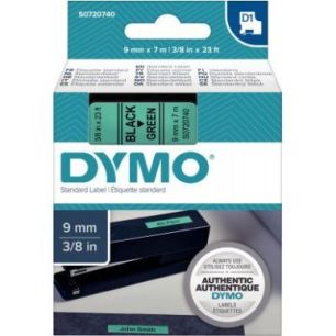 Achetez Ruban cassette Dymo 9 mm x 7 m noir et vert S0720740 DYMO pas cher sur Ma Rentrée Scolaire