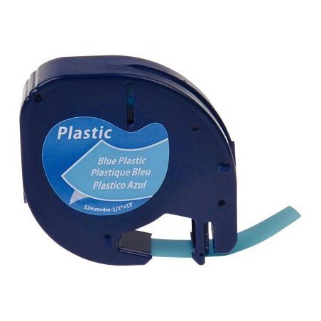Achetez DYMO Ruban LETRATAG Noir/plastique Bleu 12mmx4m pas cher sur Ma Rentrée Scolaire
