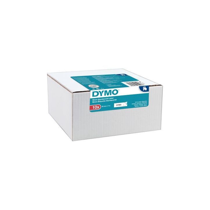 Pack de 10 recharges Dymo D1  9mm noir sur blanc 2093096 DYMO