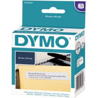 Achetez Boite de 1 rouleau de 500 étiquettes 19 x 51 mm multi-usage adhésif semi-permanent S072255..