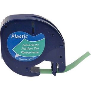 Achetez DYMO Ruban LETRATAG Noir/plastique Vert 12mmx4m pas cher sur Ma Rentrée Scolaire