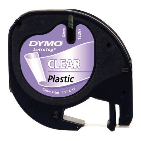 Achetez DYMO Ruban LETRATAG Noir/transparent 12mmx4m S0721530 pas cher sur Ma Rentrée Scolaire