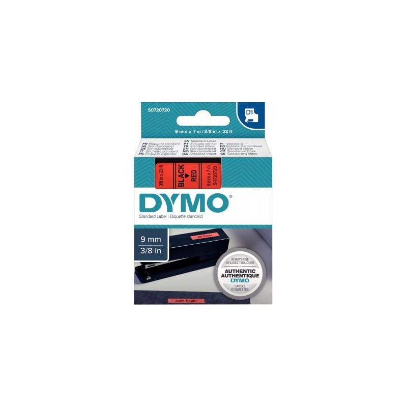Achetez Ruban cassette Dymo 9 mm x 7 m noir et rouge S0720720 DYMO pas cher sur Ma Rentrée Scolaire Achetez Ruban cassette Dymo 9 mm x 7 m noir et rouge S0720720 DYMO pas cher sur Ma Rentrée Scolaire