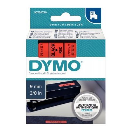 Achetez Ruban cassette Dymo 9 mm x 7 m noir et rouge S0720720 DYMO pas cher sur Ma Rentrée Scolaire
