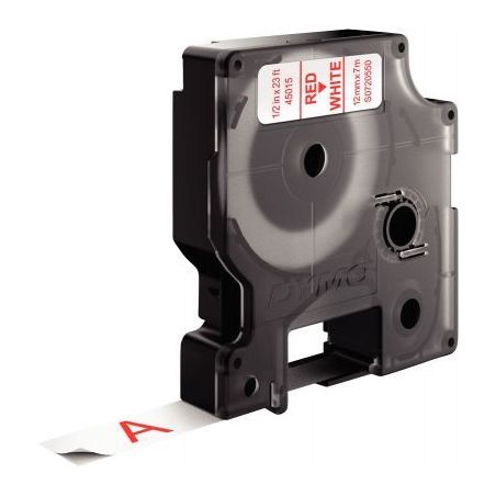 Achetez DYMO Ruban D1 Rouge/Blanc 12MMX7M pour 1000/1000+/2000/3500/4500/5000/5516 pas cher sur Ma R..