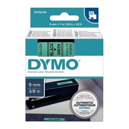 Achetez Ruban cassette Dymo 9 mm x 7 m noir et vert S0720740 DYMO pas cher sur Ma Rentrée Scolaire