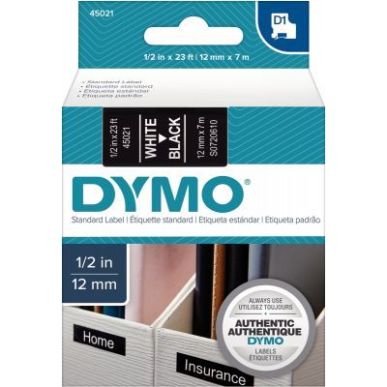 Achetez Recharge DYMO D1 12 mm x 7 m blanc sur noir S0720610 DYMO pas cher sur Ma Rentrée Scolaire