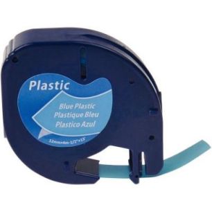 Achetez DYMO Ruban LETRATAG Noir/plastique Bleu 12mmx4m pas cher sur Ma Rentrée Scolaire