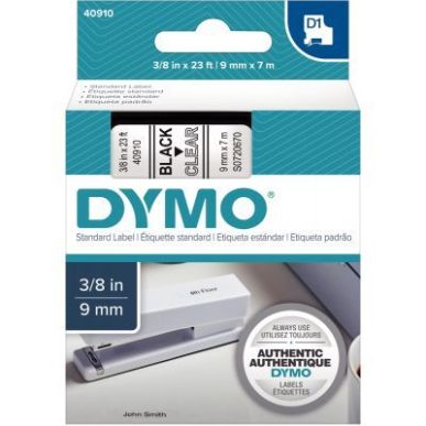 Achetez DYMO Ruban D1 Noir/transparent 9MMX7M pour 1000/1000+/2000/3500/4500/5000/5503 pas cher sur ..