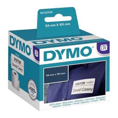 Achetez Boite de 1 rouleau de 220 étiquettes expédition / badge 54 x 101 mm S0722430 DYMO pas cher..