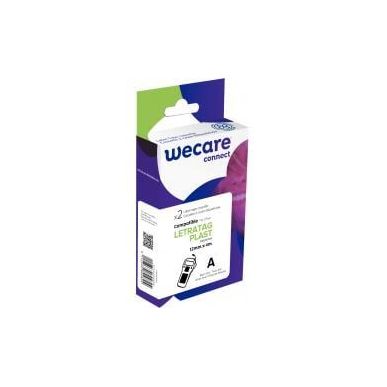 Achetez Pack de 2 letratag plastique noir sur blanc 12 x 4 m compatible K80005W4 WECARE ARMOR pas ch..