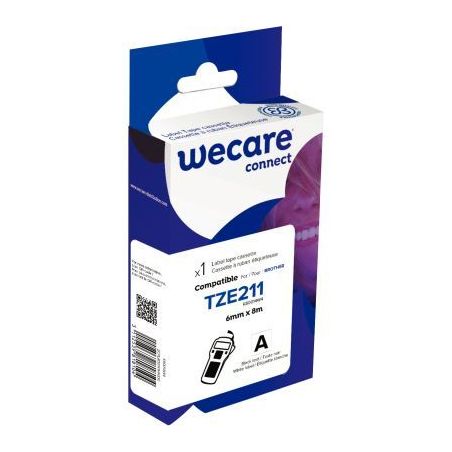 Achetez Ruban TZE 211 noir sur blanc 6 mm x 8 m compatible K80014W4 WECARE ARMOR pas cher sur Ma Ren..