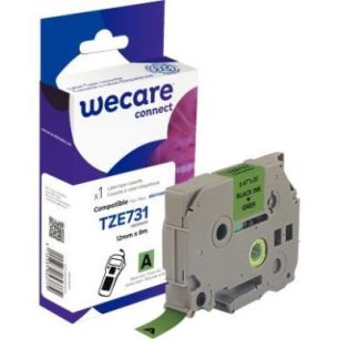 Achetez Ruban TZE 731 noir sur vert 12 mm x 8 m compatible K80046W4 WECARE ARMOR pas cher sur Ma Ren..