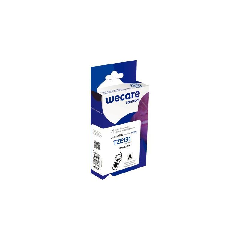 Achetez Ruban TZE 131 noir sur transparent 12 mm x 8 m compatible K80017W4 WECARE ARMOR pas cher sur.. Achetez Ruban TZE 131 noir sur transparent 12 mm x 8 m compatible K80017W4 WECARE ARMOR pas cher sur..