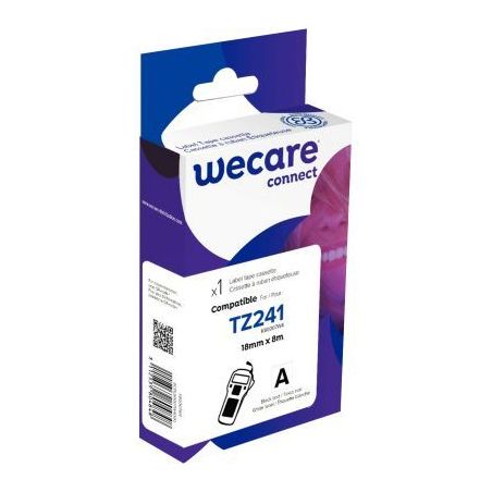 Achetez Ruban TZE 241 noir sur blanc 18 mm x 8 m compatible K80007W4 WECARE ARMOR pas cher sur Ma Re..