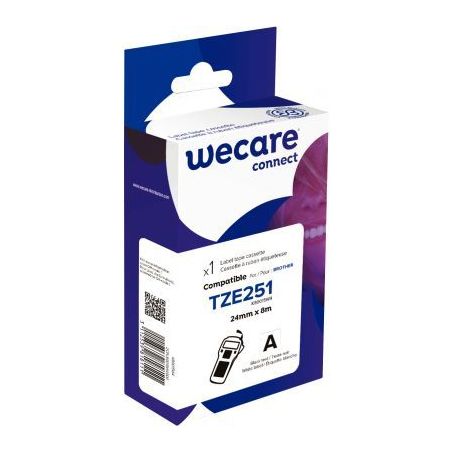 Achetez Recharge BROTHER TZe251 noir sur blanc 24 mm compatible K80015W4 WECARE ARMOR pas cher sur M..