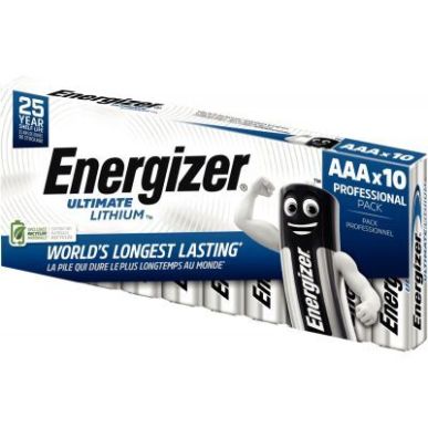 Achetez Paquet 10 piles 1,5V Ultimate Lithium AAA 7638900343533 ENERGIZER pas cher sur Ma Rentrée S..