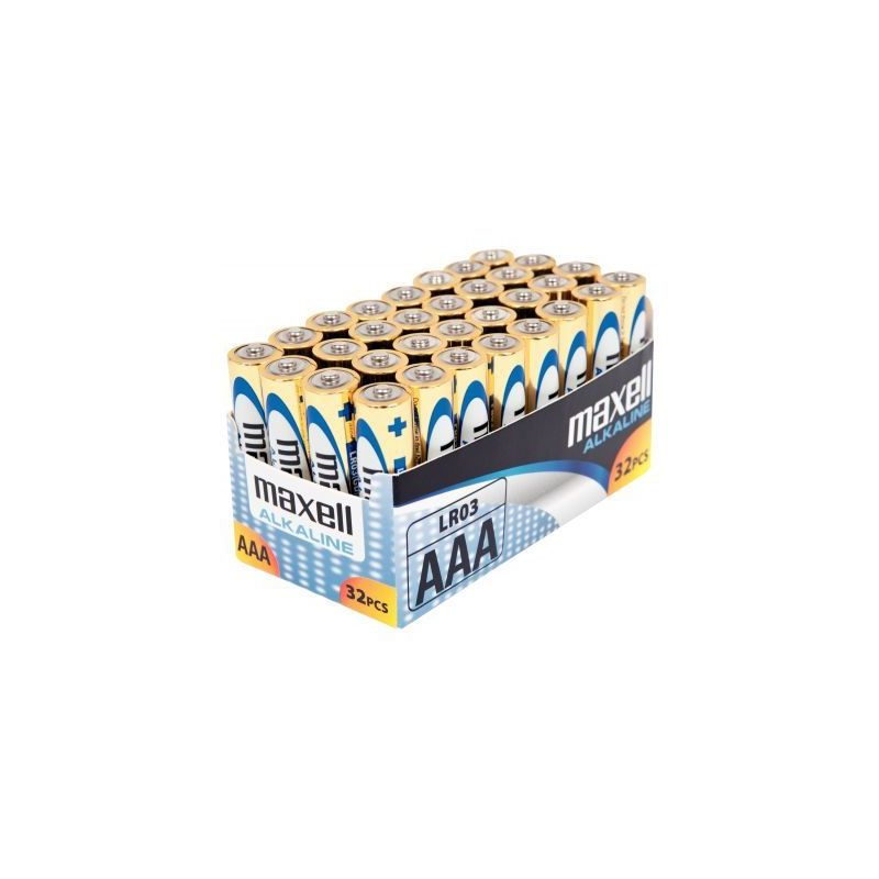 Achetez Paquet de 32 piles alcaline maxel LR03 AAA 790260.04.CN pas cher sur Ma Rentrée Scolaire Achetez Paquet de 32 piles alcaline maxel LR03 AAA 790260.04.CN pas cher sur Ma Rentrée Scolaire