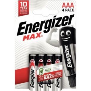 Achetez Blister de 4 piles 1.5V Max AAA 7638900438147 ENERGIZER pas cher sur Ma Rentrée Scolaire