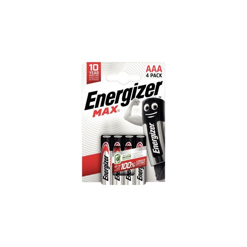 Achetez Blister de 4 piles 1.5V Max AAA 7638900438147 ENERGIZER pas cher sur Ma Rentrée Scolaire Achetez Blister de 4 piles 1.5V Max AAA 7638900438147 ENERGIZER pas cher sur Ma Rentrée Scolaire