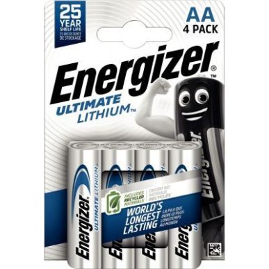 Achetez Blister 4 piles 1,5V Ultimate Lithium AA 7638900262643 ENERGIZER pas cher sur Ma Rentrée Sc..