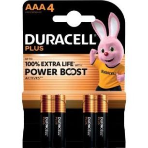 Achetez Blister 4 piles 1.5V PLUS POWERBOOST AAA / LR03 / MN2400 5000394176645 DURACELL pas cher sur..