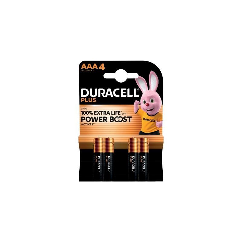Achetez Blister 4 piles 1.5V PLUS POWERBOOST AAA / LR03 / MN2400 5000394176645 DURACELL pas cher sur.. Achetez Blister 4 piles 1.5V PLUS POWERBOOST AAA / LR03 / MN2400 5000394176645 DURACELL pas cher sur..
