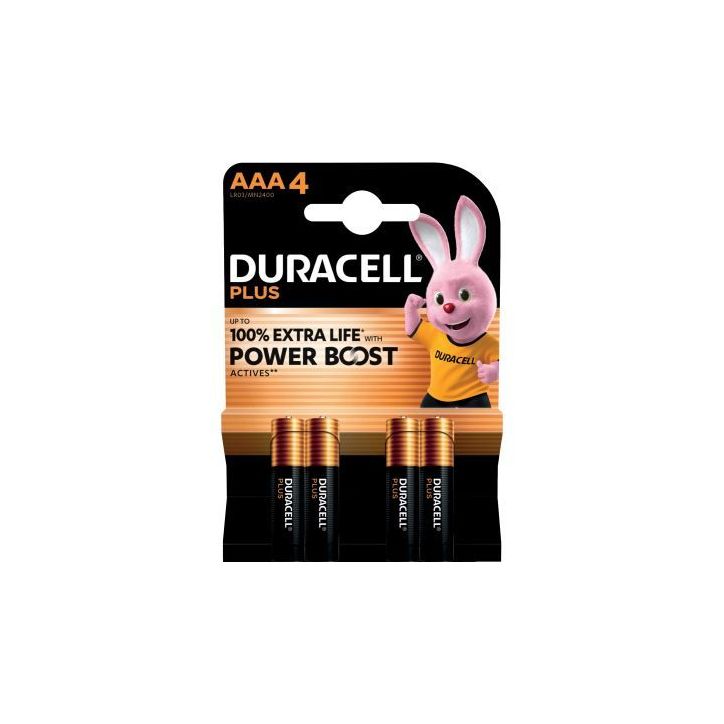 Blister 4 piles 1.5V PLUS POWERBOOST AAA / LR03 / MN2400 5000394176645 DURACELL