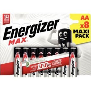Blister de 8 piles 1.5V Max AA 7638900437720 ENERGIZER Blister de 8 piles 1.5V Max AA 7638900437720 ENERGIZER
