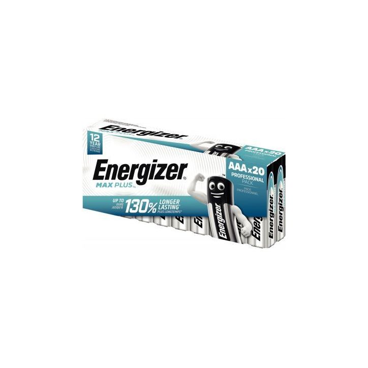 Blister 20 piles 1,5V Max Plus AAA 7638900423174 ENERGIZER