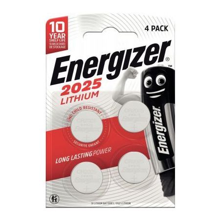 Achetez Blister de 4 piles lithium 3V CR2025 7638900415360 ENERGIZER pas cher sur Ma Rentrée Scolai..