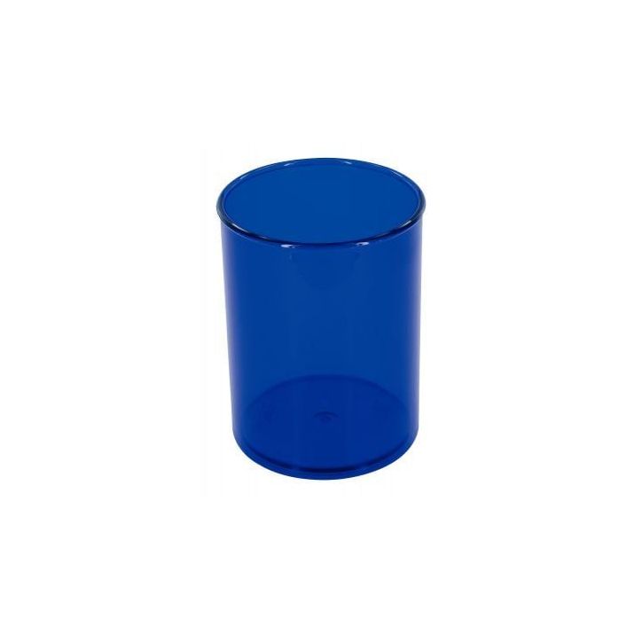 Pot à crayons FLUOR bleu foncé transparent 205-52
