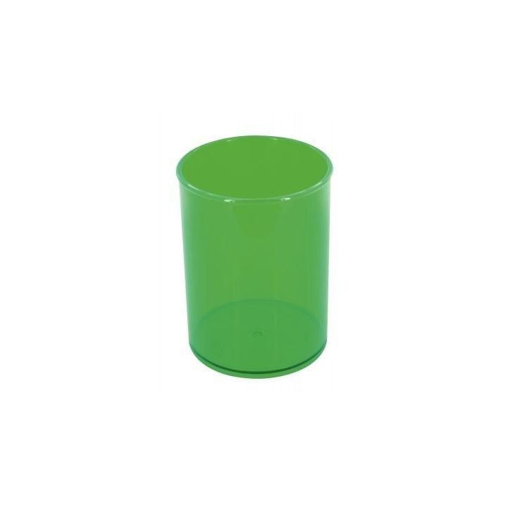 Pot à crayons FLUOR vert transparent 205-19