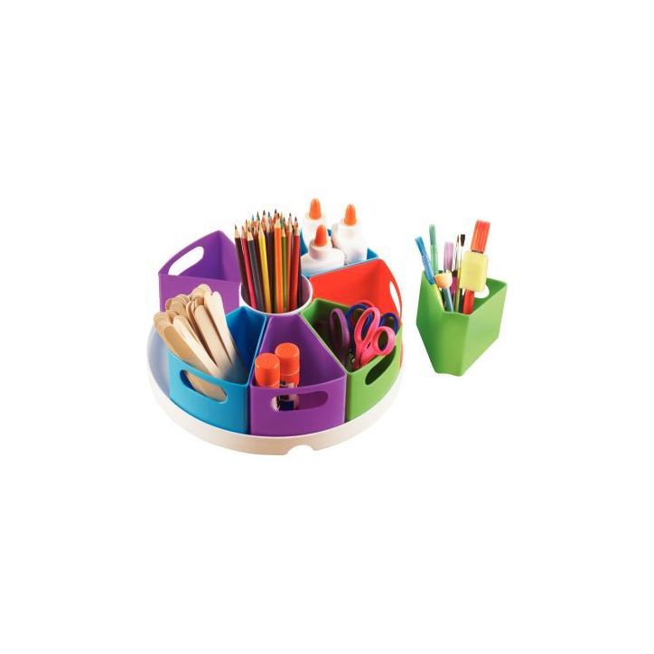 Carrousel de rangement 9 compartiments pour matériel de création LER3806