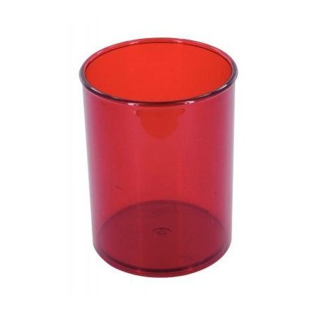 Achetez Pot à crayon transparent rouge 205-53 pas cher sur Ma Rentrée Scolaire