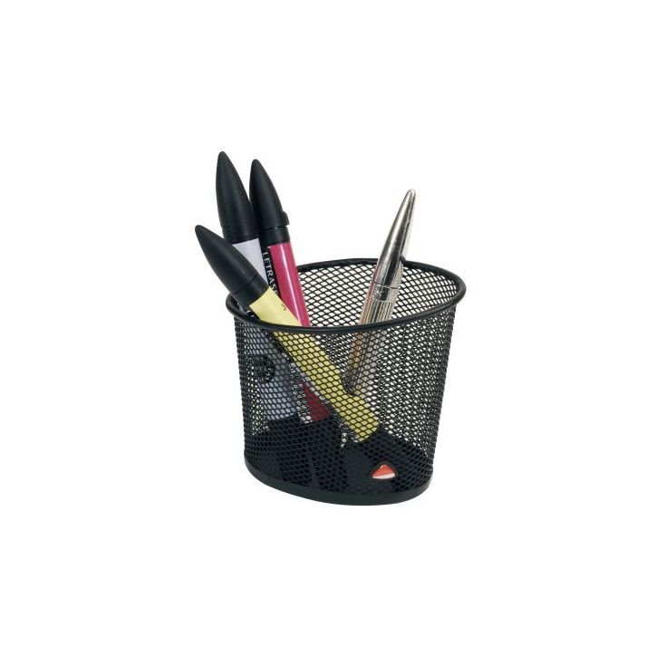 Pot à crayons en métal Mesh noir MESHCUP N MESH ALBA
