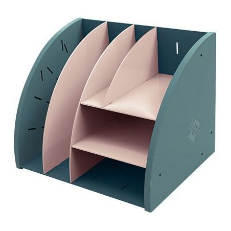 Achetez Organiseur de bureau 6 compartiments bleu pacifique et nude 394606D SKANDI EXACOMPTA pas che..