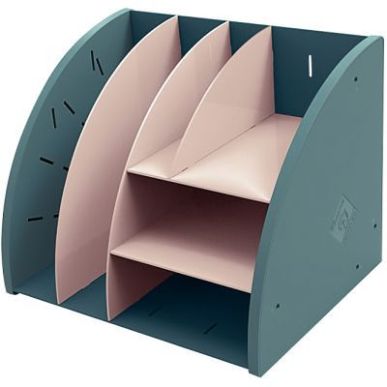 Achetez Organiseur de bureau 6 compartiments bleu pacifique et nude 394606D SKANDI EXACOMPTA pas che..