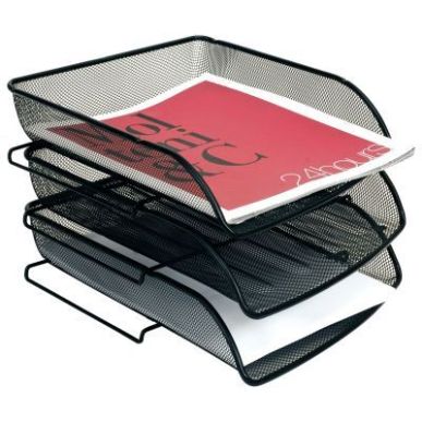 Achetez Corbeille à courrier en métal Mesh noir MESHFRA N MESH ALBA pas cher sur Ma Rentrée Scola..