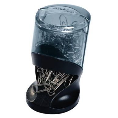 Achetez MAPED Distributeur de trombones ESSENTIALS GREEN, socle aimanté, réservoir transparent, co..